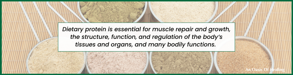 A close-up of protein powder symbolizing muscle recovery and nutritional support.